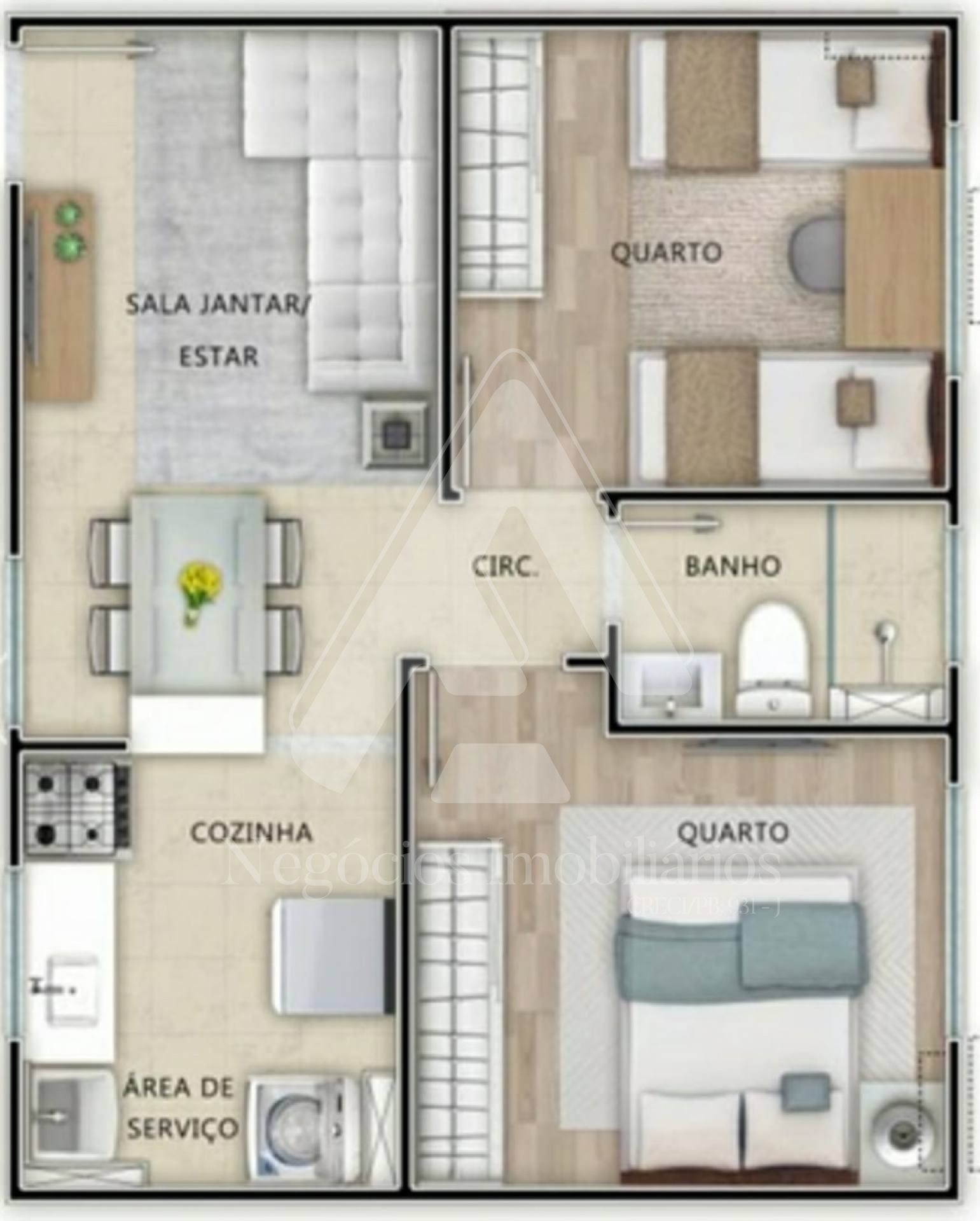 Apartamento à venda com 2 quartos, 48m² - Foto 9